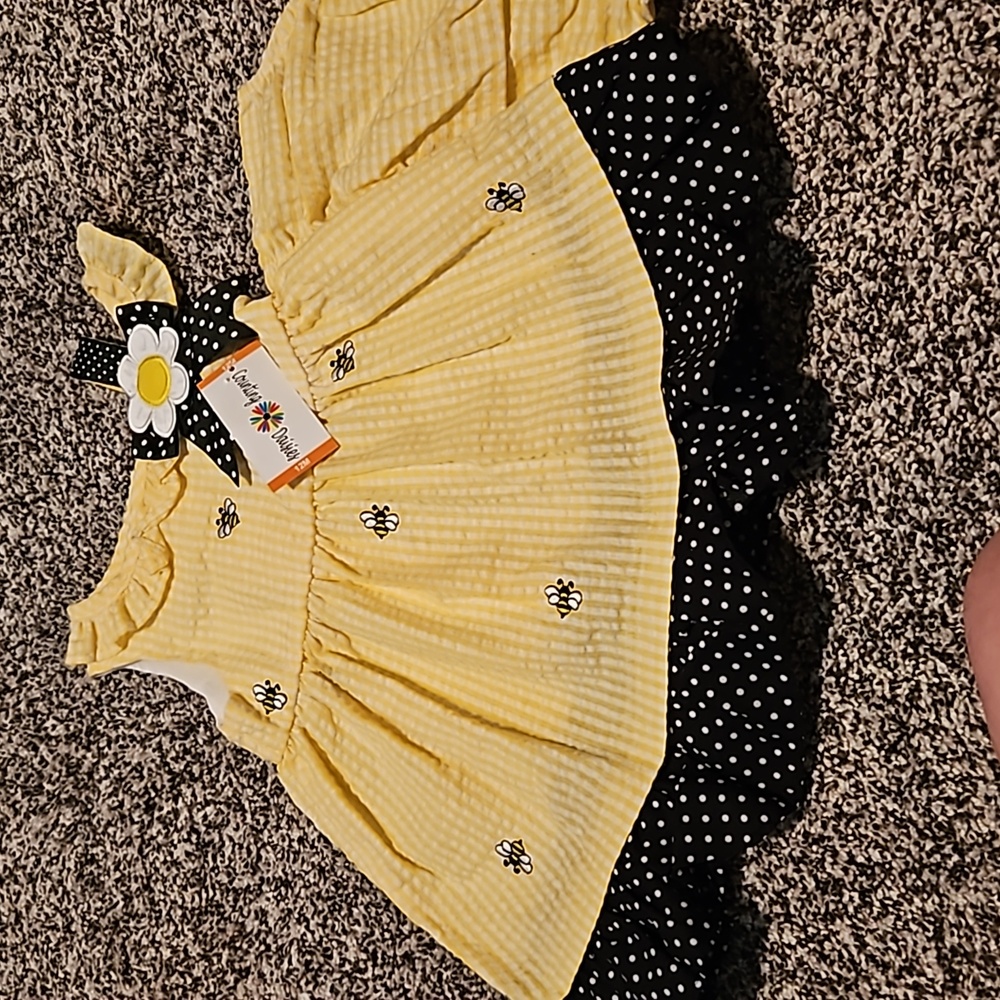 New with tag size 12 months. Bee dress - Picture 1 of 7